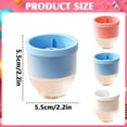 thumbnail image 3 of Round Ice Cube Mold, Silicone Ice Ball Maker, Reusable Whiskey Ice Cubes Mold, Leak-Proof Sphere Ice Tray, Small Round Shaper for Home Bar Use, Ice Tray for Bourbon, Scotch, Brandy, Cocktails,Blue, 3 of 6