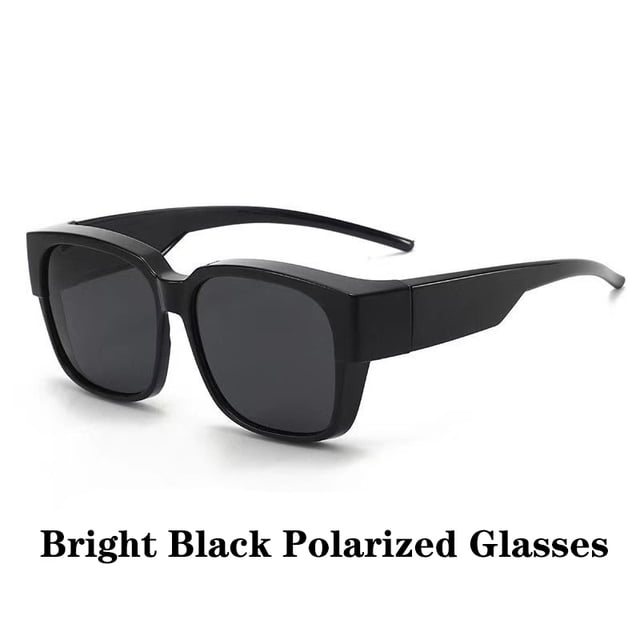 Typpkmm New Fashion Polarized Sunglasses Cover with Over Myopia Prescription Glasses