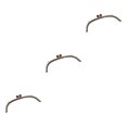 thumbnail image 3 of Maytalsory Metal Arch Frame Kiss Clasp Purse Bag DIY Bead Head Lock Red 24.5cm 3Set, 3 of 6