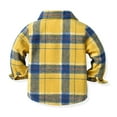 thumbnail image 7 of PINQI Baby Fashion Coat Toddler Boys Girls Shirt Coat Jacket Plaid Long Sleeve Kids Turn Down Collar Button Tops Outwear with Pockets Warm Fall Winter Clothes, 7 of 7