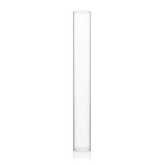 WGV Clear Hurricane Candle Shade Chimney Tube - 2" Wide x 16" Height, Good quality, Heavy Weighted Base - 1 Pc