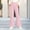 Pink, variant on Spazoro Girls Flare Pants with Pockets, Flare Leg Loose Fit Elastic Waist Stretchy Solid Color Warm Casual Trousers for Daily Wear Beige Size 6