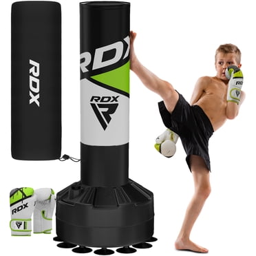 Aaweal Heavy Boxing Punching Bag With Gloves – 24" To 47" – Empty, Hook & Bracers Included