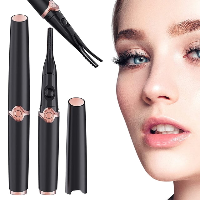Electric Heated Eyelash Curler 2 In 1 Rechargeable Heated Lash Curler With 3 Temperature Gears Portable Heating Eyelash Curler Natural Long-Lasting Eye Beauty Makeup Tools For Women
