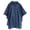 Navy, variant on One Size Fits Most Polka Dot Rain Poncho with Zipper Pouch (Women)