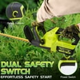 thumbnail image 4 of Cordless Hedge Trimmer, UNTIMATY 21V Rechargeable Hedge Trimmer with 22" Double Action Blade, Double Safety Handle, 3.0Ah Battery & Charger, for Shrub Cutting, Trimming,Green, 4 of 9