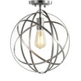 thumbnail image 6 of JONATHAN Y Alba 13" Metal LED Flush Mount, Nickel, JYL9514B, 6 of 7
