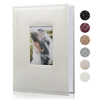 Small Photo Album 4X6 Photos Black Inner Page with Strong Elastic Band,  Each Sma