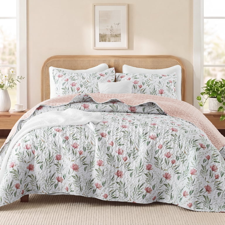 Exclusivo Mezcla Floral Botanical Queen Quilt Set photo 2