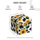 thumbnail image 4 of Balery Cute Cow Print Sunflower A Porta Pañuelos de Cuero con Estampado – Funda Moderna Cuadrada para Caja de Pañuelos, Dispensador 5x5x5'', 4 of 7