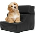 thumbnail image 1 of Dog Ramp Stair Cover 3 Step Leather Pet Stair Cover Removable Zipper Leather Cover Anti-Slip Gog Cat Ramp Stair Case Detachable Zippered PU Leather Cover Replacement for Puppy Dog, 1 of 11