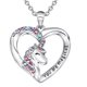 thumbnail image 2 of Eres un collar mágico para niñas, colgante de corazón de cristal, collares, joyas, regalos para niñas, hijas, nietas, 2 of 3