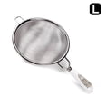 thumbnail image 3 of Mango largo reutilizable té infusor de acero inoxidable hoja suelta hierba colador filtro de malla cocinar bebida barra accesorios blanco grande Vogacara HA010889-02, 3 of 7