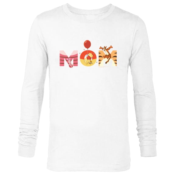 Disney Winnie the Pooh and Friends Mom Mother’s Day Birthday - Long Sleeve T-Shirt for Men - Customized-White