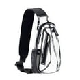 thumbnail image 1 of Sonducket Bolsa de pecho transparente para deportes al aire libre - de pecho transparente duradera y ligera Bolsas de mensajero y de hombro, 1 of 6