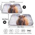 thumbnail image 3 of Uemuo Cow Pattern Accordion Car Windshield Sun Shade, Foldable Reflective Sun Visor for Car, Reflector Windshield Sunshade-, 3 of 7
