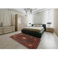 thumbnail image 4 of Ahgly Company Indoor Rectangle Traditional Saffron Red Persian Area Rugs, 5' x 8', 4 of 6
