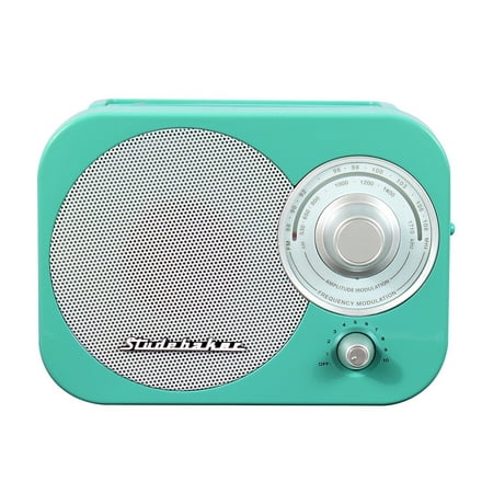 Portable Am Fm Radio, Teal Studebaker Small Player Speaker Portable Am-fm (Best Small Cd Player With Speakers)
