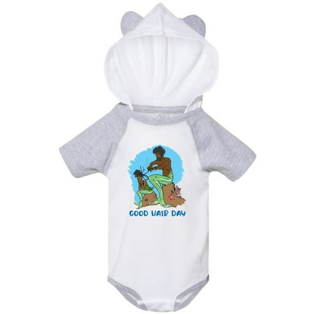 

Inktastic Mer Dad and Daughter Good Hair Day Braiding Beautiful Black Hair Gift Baby Boy or Baby Girl Bodysuit