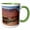 Green/White, variant on 3drose, Sorrel River Ranch, Moab, Utah, Us - Us45 Rsc0028 - Roddy Scheer, 11oz Two-tone Green Mug