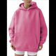 thumbnail image 2 of Sudadera Holgada de Larga con Capucha para Mujer, Estilo Informal, para Otoño e Invierno. Rosa S, 2 of 9