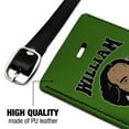 thumbnail image 3 of William Bakespeare Shakespeare Getting Baked Funny Humor Rectangle Leather Luggage Card Suitcase Carry-On ID Tag, 3 of 8