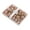 Rose Gold, variant on Plastic Christmas Ornament Set Of 42 Multipurpose Holiday Decors For Tree Tabletop And Party Arrangements