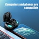 thumbnail image 5 of Pisexur Electronics para hombres, auriculares inalámbricos Bluetooth 5.3, intraauriculares, luz fría, reducción de ruido HIFI, bajo retardo, llamadas de alta definición, para oficina y deportes, elec, 5 of 9