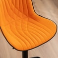 thumbnail image 4 of YOUNIKE Swivel Bar Stools Set of 2 Adjustable Leather Counter Barstool, Orange, 4 of 8