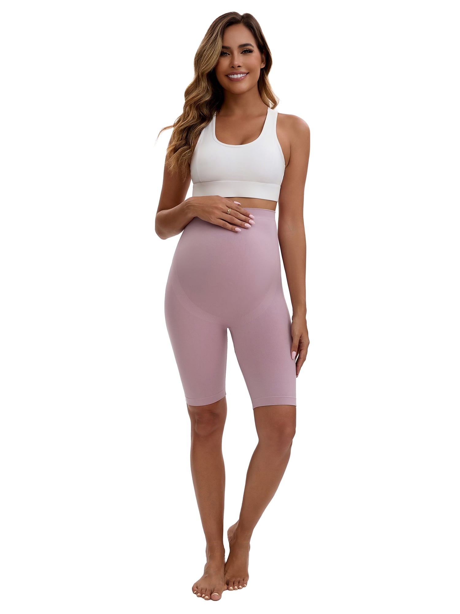Unique Bargains Women's Maternity Thigh Slimmers Butt Lifter Control Panties XL Pink