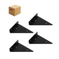 thumbnail image 1 of 4pz  Soportes para Repisas Flotantes Lab.G, negras, 1 of 5