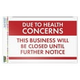 thumbnail image 1 of This Business Will Be Closed Until Further Notice Home Business Office Sign, 1 of 3