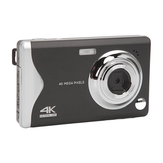 Cámara Digital, FHD 4K 48MP Cámara Digital De Apuntar Y Disparar Con Pantalla LCD De 3,0 Pulgadas, Zoom De 16X, Luz De Relleno Incorporada, Antivibración, Cámara Portátil Para