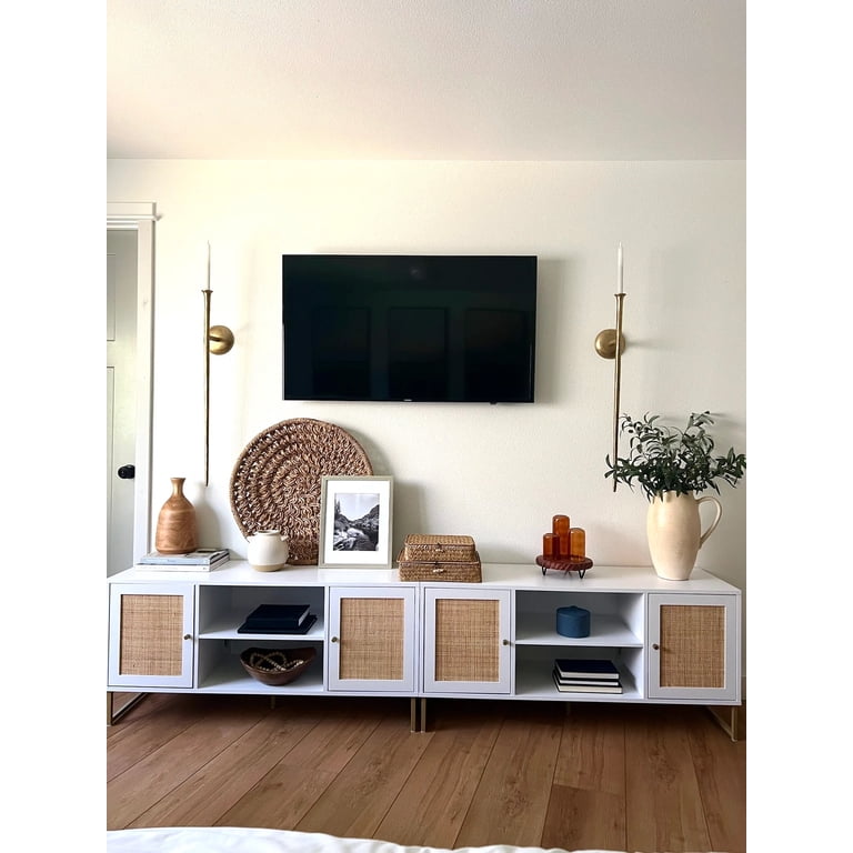 Nathan James Mina TV Stand with Doors for TVs up to 55