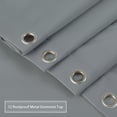 thumbnail image 5 of Haperlare 72"W x 72"L Gray Shower Curtain or Liner Farmhouse Waterproof Solid Fabric Shower Curtain with Rustproof Grommets, 1 Set, 5 of 6