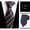 TW04, variant on Men's navy blue striped formal business tie for grooms, suitable for work and interviews, hand-tied style