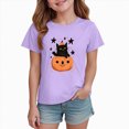 thumbnail image 2 of Futezty Toddler Boy Girl Pumpkin Spooky Halloween T-Shirt Short Sleeve Kids Fun Tops 12M-14T, 2 of 6