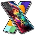 thumbnail image 2 of MUNDAZE Samsung Galaxy Z Fold 4 Neon Rainbow Galaxy Cat Shockproof Clear Hybrid Protective Phone Case Cover, 2 of 5