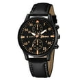 thumbnail image 2 of Reloj de cuarzo para hombre, relojes de moda para hombre, reloj de pulsera analógico de cuarzo de aleación militar de cuero para hombre, relojes de negocios, reloj, 2 of 3