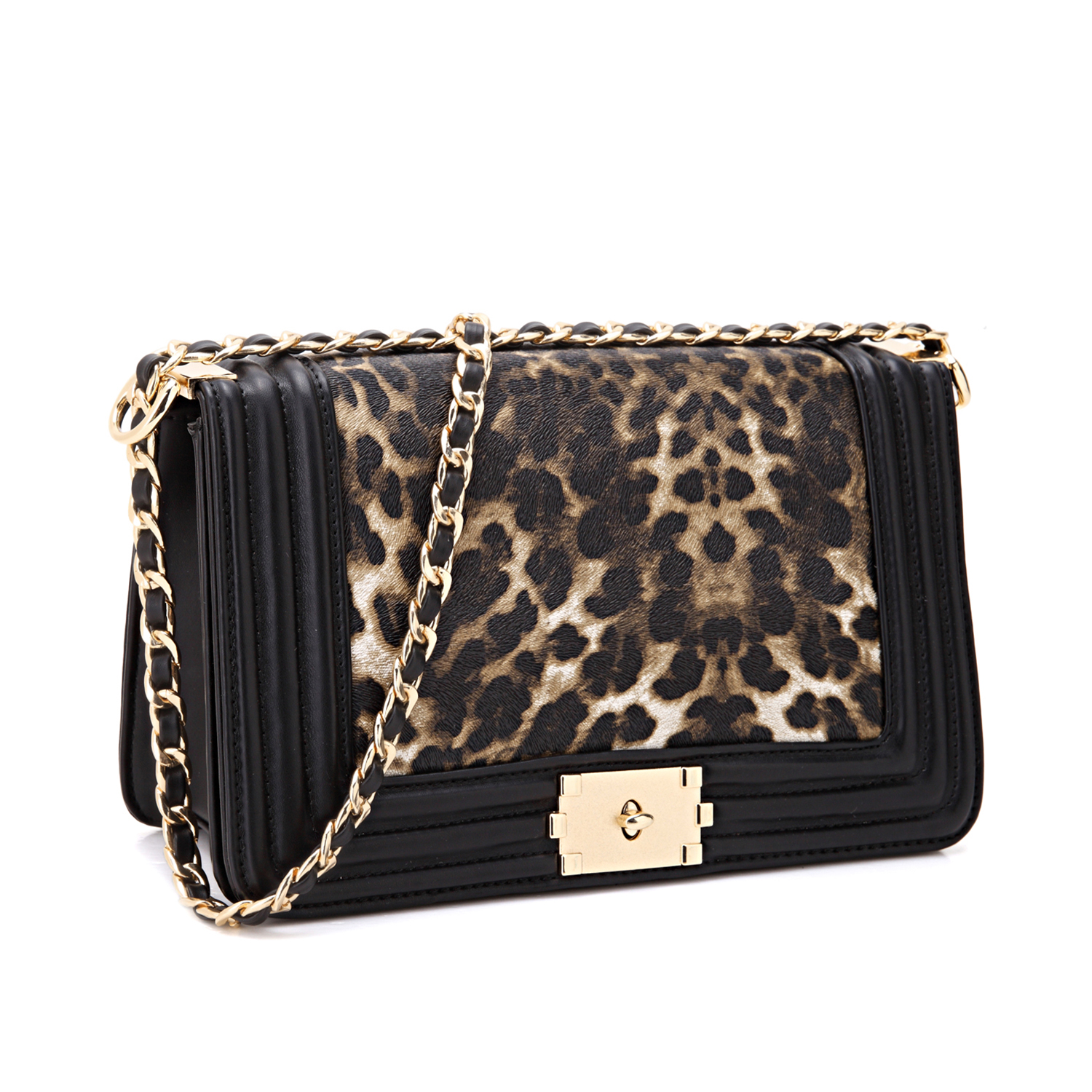 crossbody bag with gold chain strap