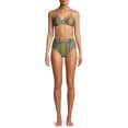 thumbnail image 2 of Simply Fit Women's Printed & Gold-Tone Accented Swimsuit, 2-Piece, 2 of 5
