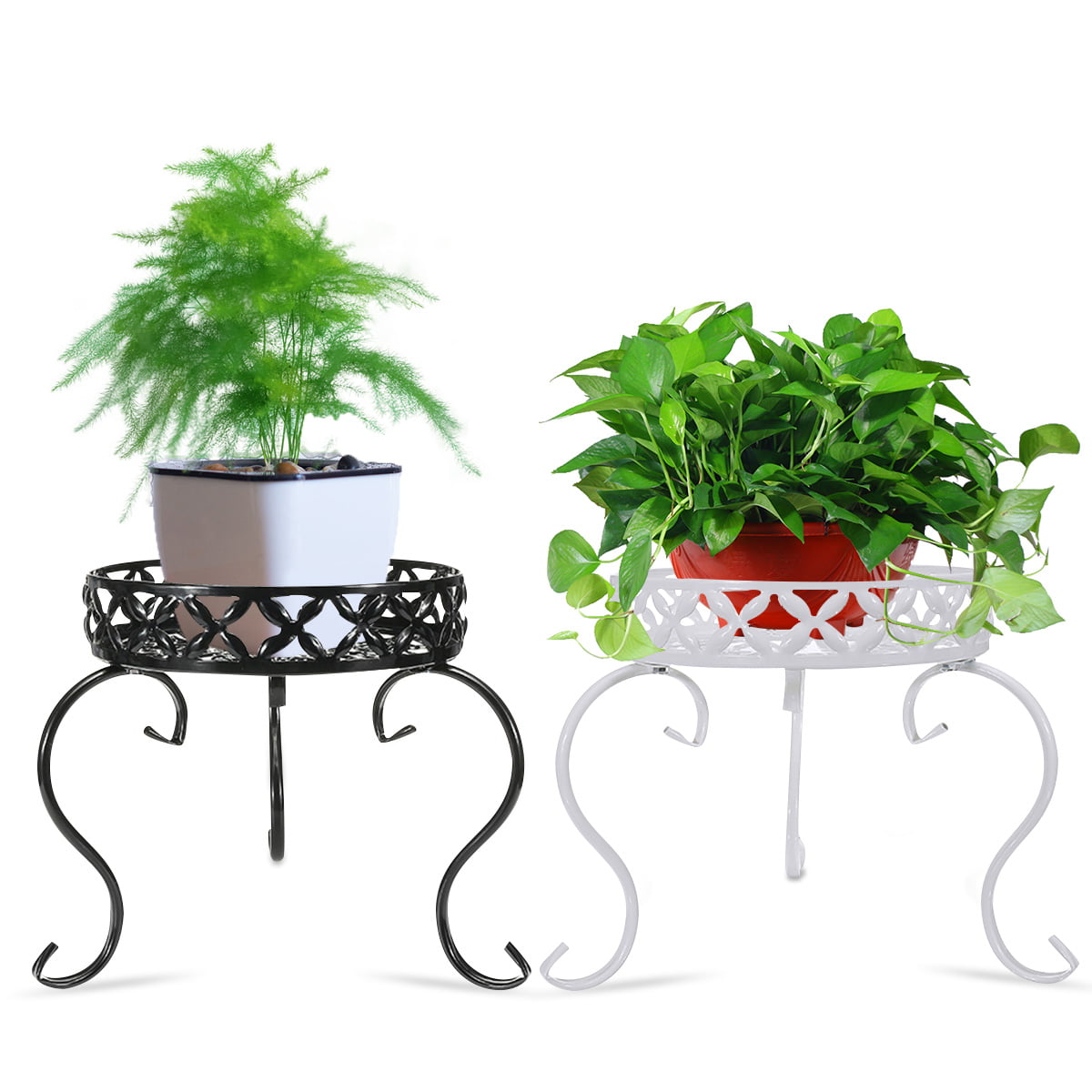 Metal Plant Pot Stand Holder Indoor Outdoor Garden Decor Flower Planter-Display 
