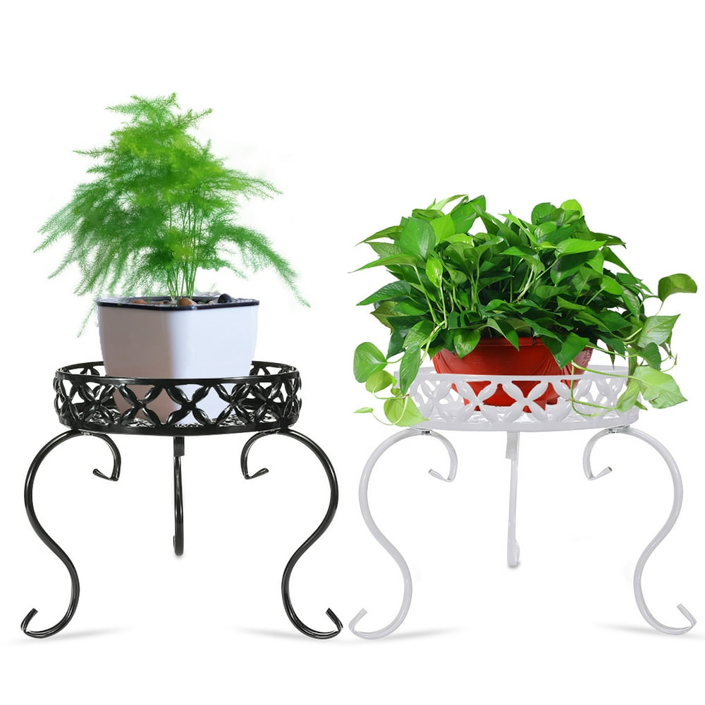 Metal Wide Plant Stand Flower Pot Holder Display Rack