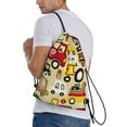thumbnail image 3 of Kdxio Vehicles Print Drawstring Backpack Bag,Waterproof Draw String Back Sack, Gym Drawstring Bags Swim Bag For Unisex, 3 of 9