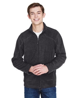 North End 88172 - Voyage Men's Fleece Jacket Heather Charcoal - 5XL