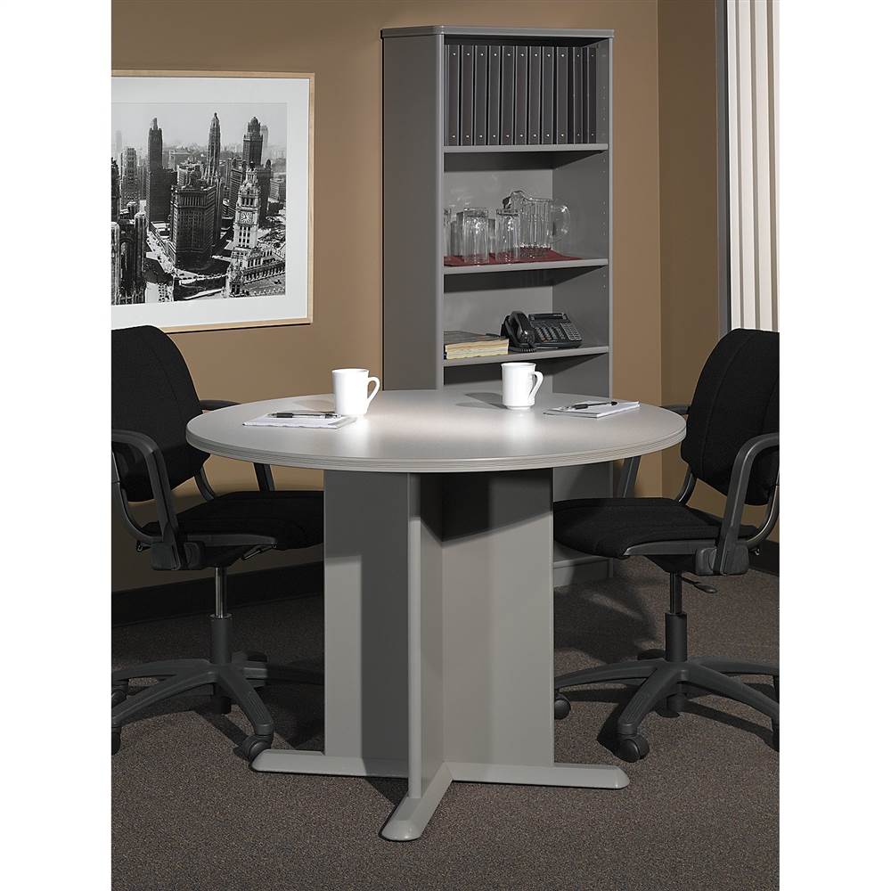Five Shelf Bookcase in Pewter - Series A