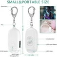 thumbnail image 6 of Dosaele Rechargeable Self Defense Keychain Alarm – 130 dB Loud Emergency Personal Siren Ring with LED Light – SOS Safety Alert Device Key Chain for Women, Kids, Elderly, and Joggers (Pink), 6 of 6