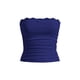 thumbnail image 1 of Camiseta tipo bandeau con ribete de encaje SOLY HUX para mujer, azul XS, 1 of 6