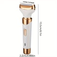 thumbnail image 4 of QJUHUNG Ensemble de Rasoir pour Femme 4-en-1 de Luxe - Rasoir Électrique pour le Corps, Tondeuse pour le Nez, Tondeuse à Sourcils et Système de Rasage pour Bikini avec Chargement USB et Conception Pratique pour le Voyage - Cadeau Parfait pour les Fêtes, 4 of 7