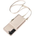 thumbnail image 2 of Feishell for Samsung Galaxy S22 Plus Crossbody Wallet Phone Case with Hand Strap & Shoulder Strap,Premium PU Leather RFID Blocking Card Slots Zipper Pocket Back Purse Kickstand Phone Case,White, 2 of 12